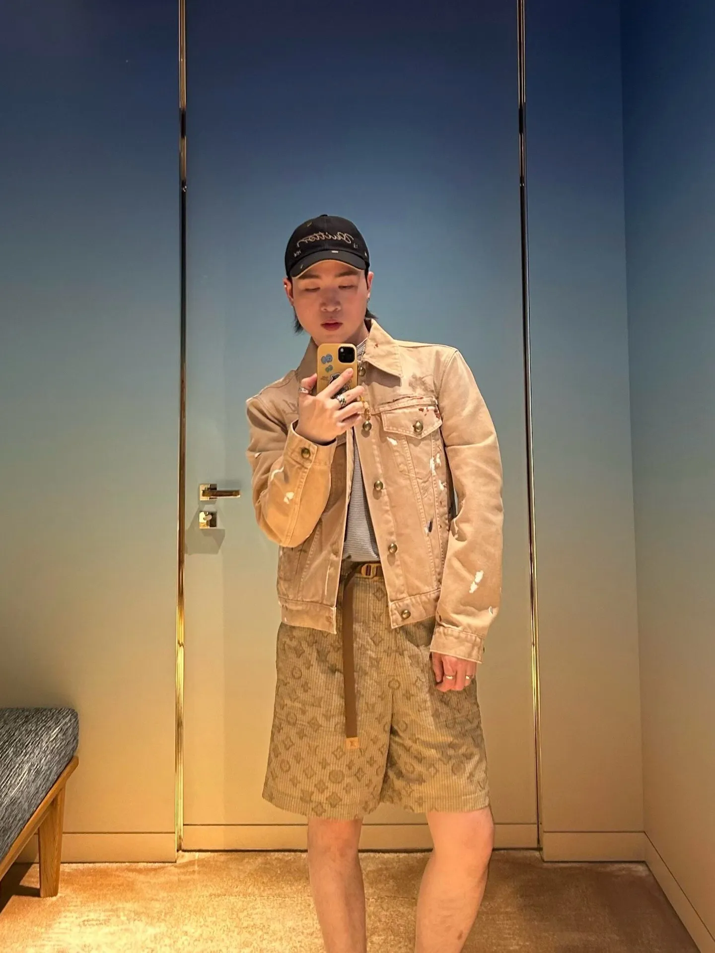 Louis Vuitton/Louis Vuitton old flower all-over jacquard tear-resistant shorts